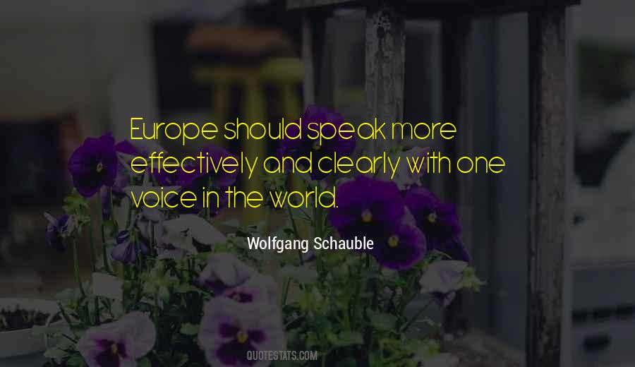 Speak With One Voice Quotes #1299110