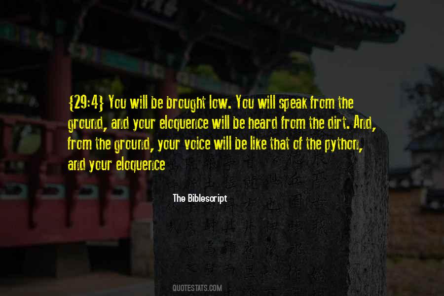 Speak With One Voice Quotes #141050