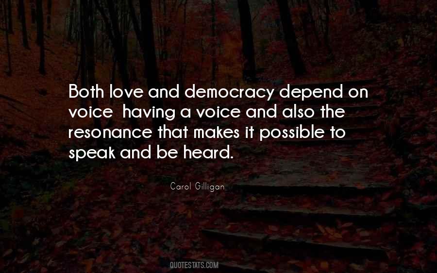Speak With One Voice Quotes #604715