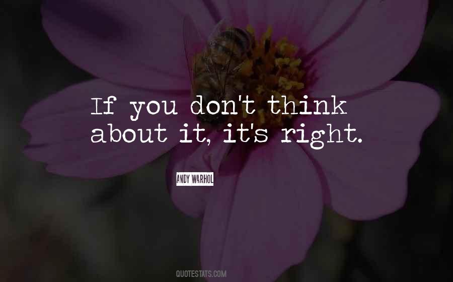Don't Think Quotes #1836868