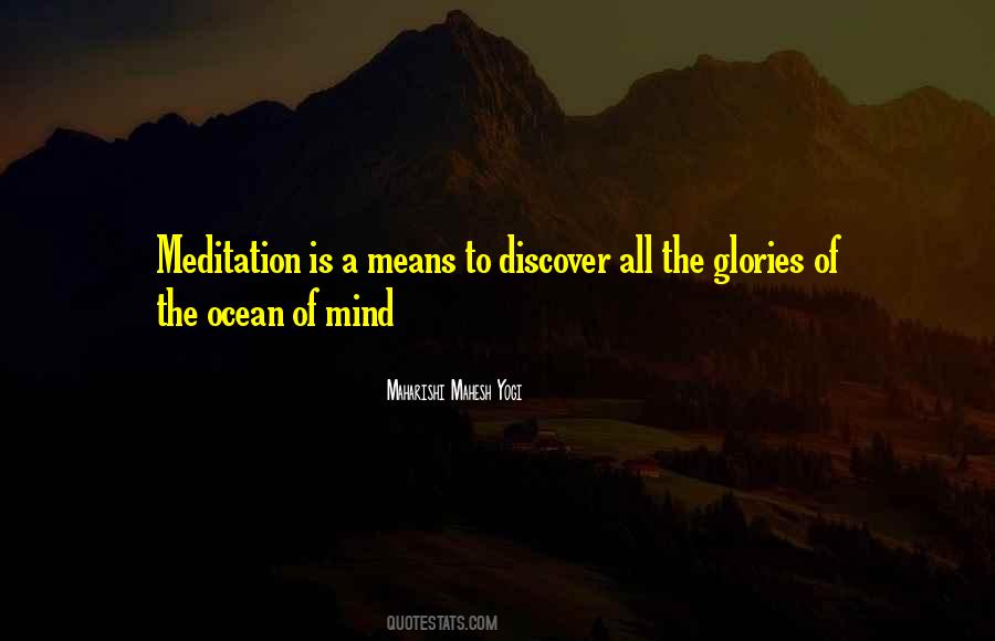 Meditation Ocean Quotes #1809275