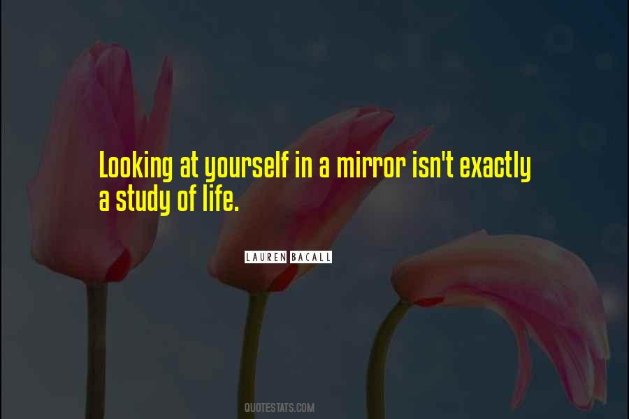 Quotes About Looking At Yourself In A Mirror #1371481