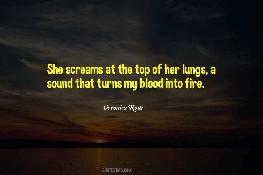 Fire Blood Quotes #987966
