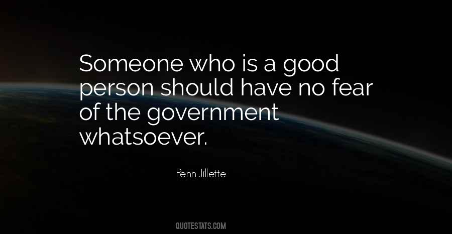Government Fear Quotes #1346556