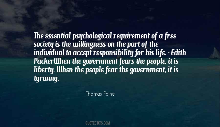 Government Fear Quotes #845664