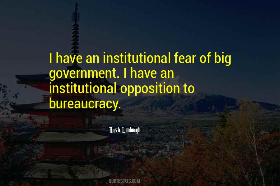 Government Fear Quotes #917343