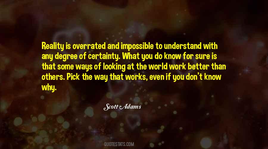 Don't Understand The World Quotes #625307