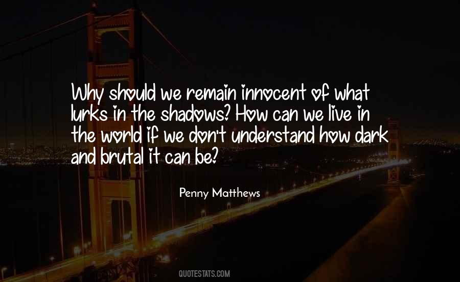 Don't Understand The World Quotes #9516