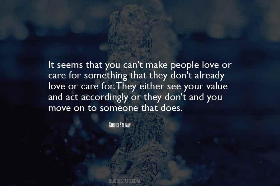 Don't Value Love Quotes #1277510