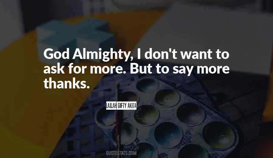 Thank Almighty Quotes #611562