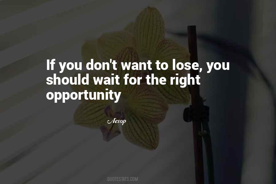 Don't Wait For Opportunity Quotes #1544396