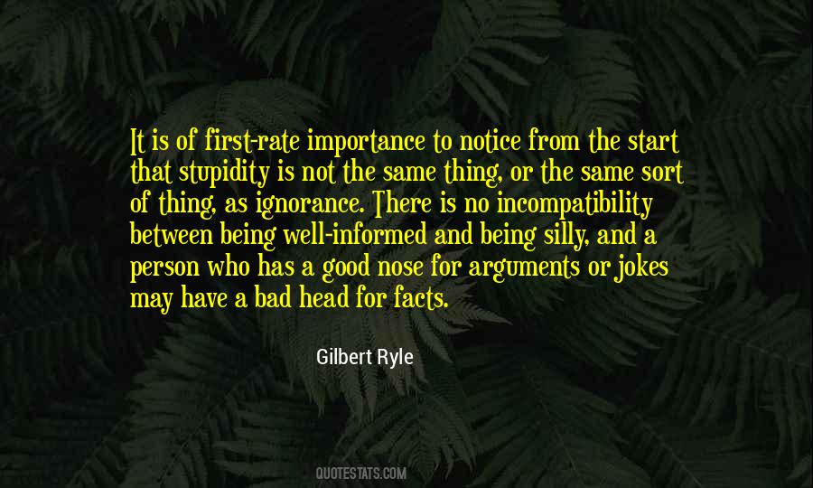 Good Ignorance Quotes #1617407