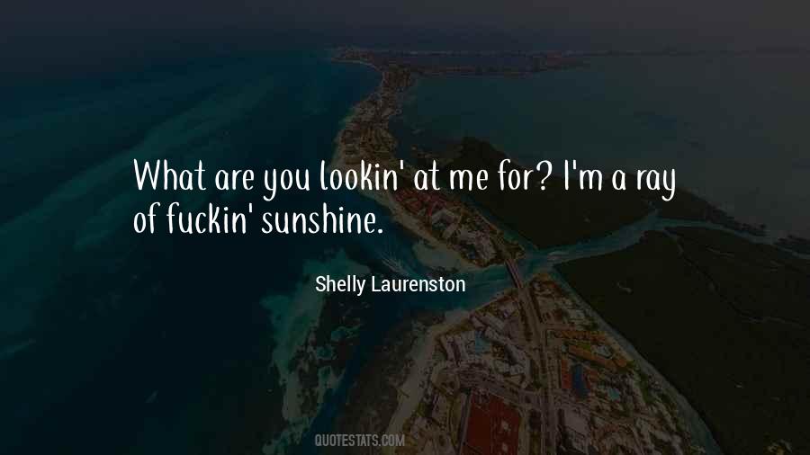A Ray Of Sunshine Quotes #1265920