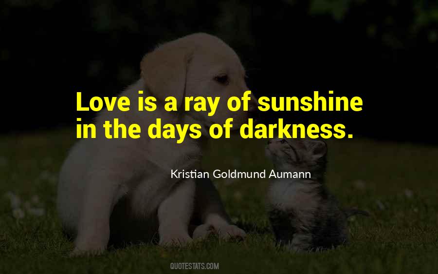 A Ray Of Sunshine Quotes #470413
