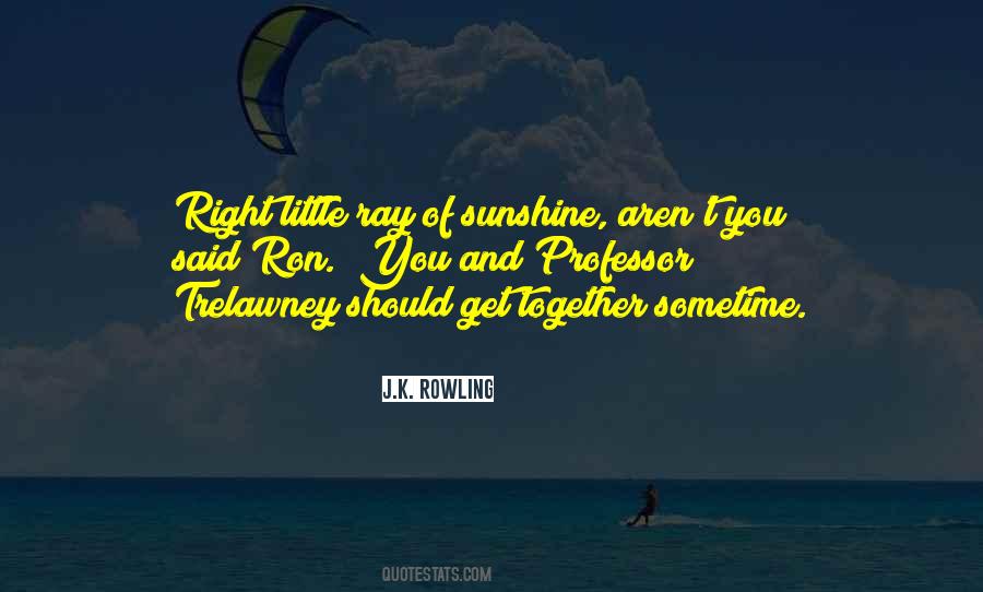 A Ray Of Sunshine Quotes #587449