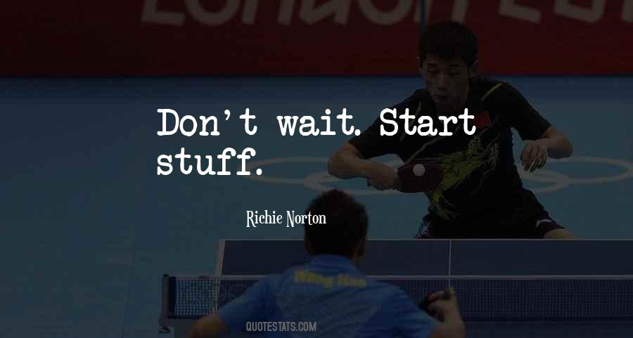 Don't Wait Start Now Quotes #366220