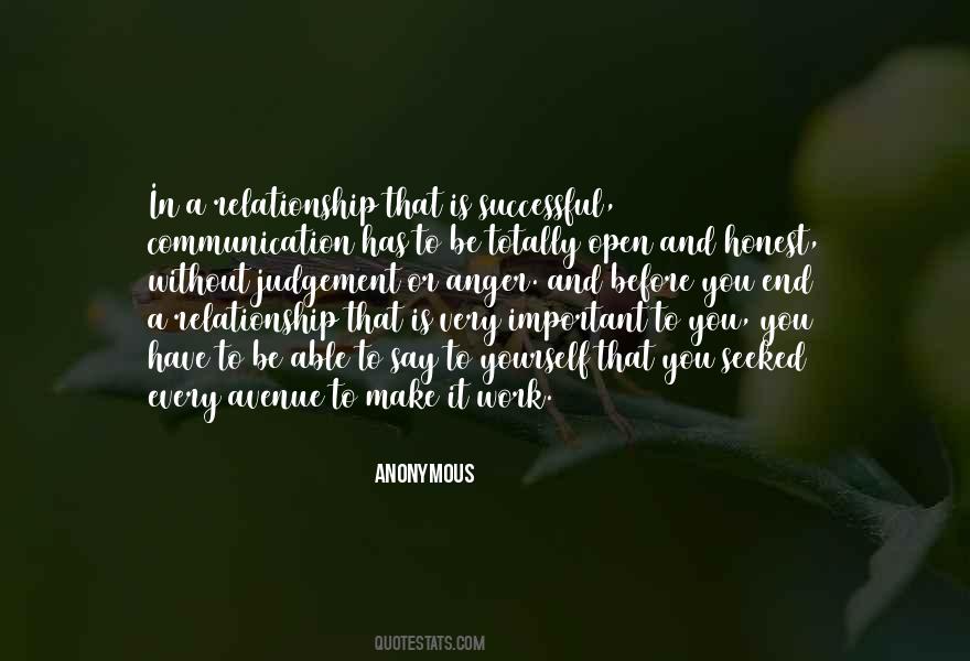 To Make A Relationship Work Quotes #1088444