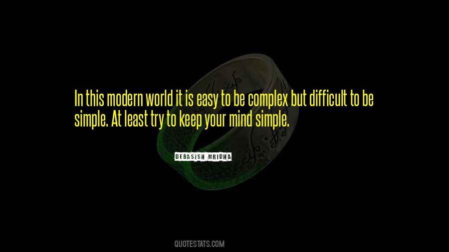 Simple World Quotes #374927