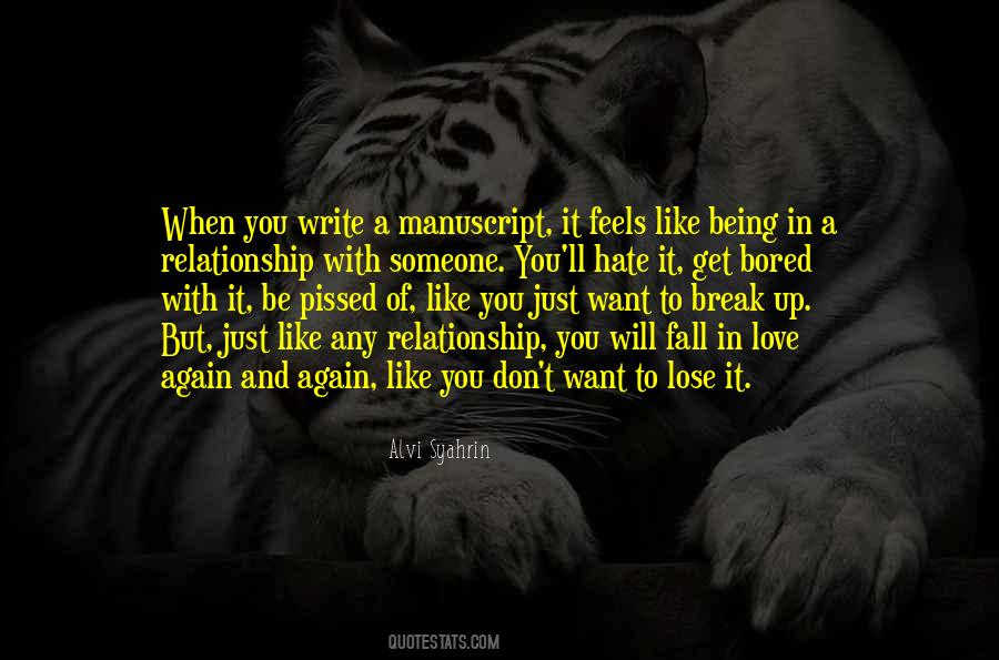 Don't Want To Lose You Love Quotes #169820