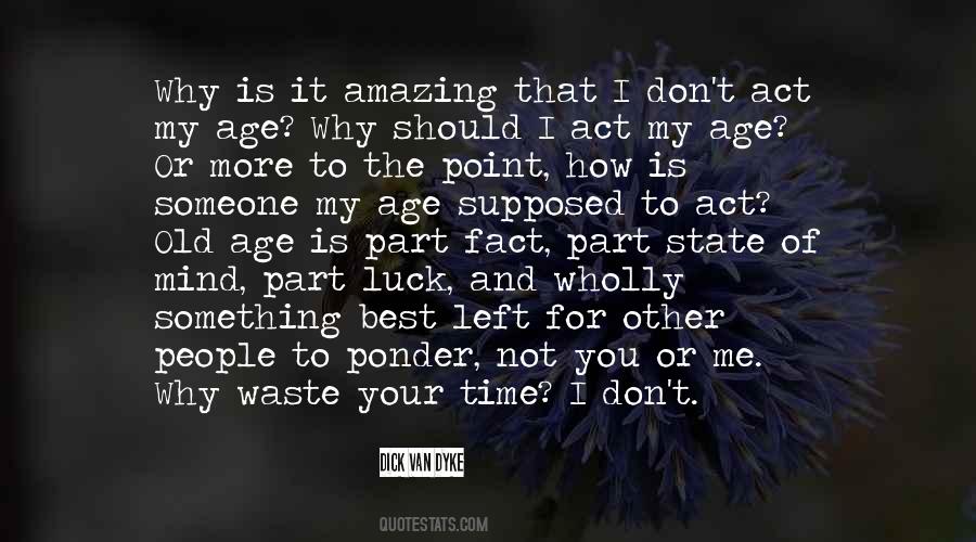 Don't Waste Me Time Quotes #1436825