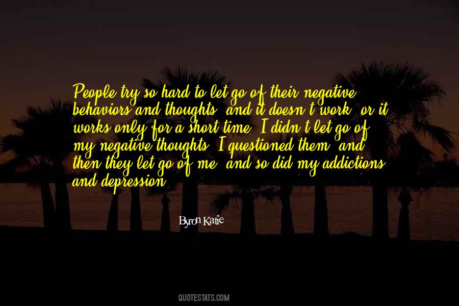 Letting Go Of Negative Thoughts Quotes #182526