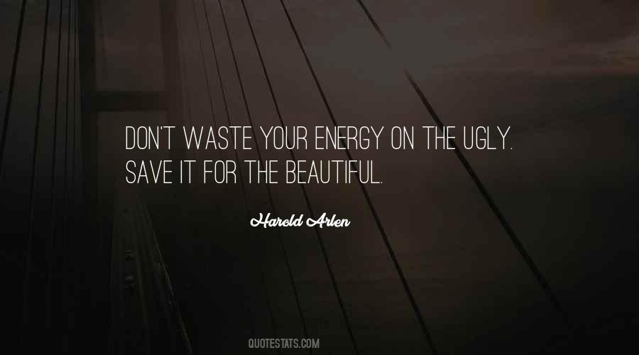 Don't Waste Your Energy Quotes #1037604