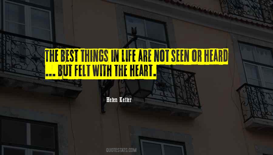 Best Things In Life Are Not Things Quotes #1312563