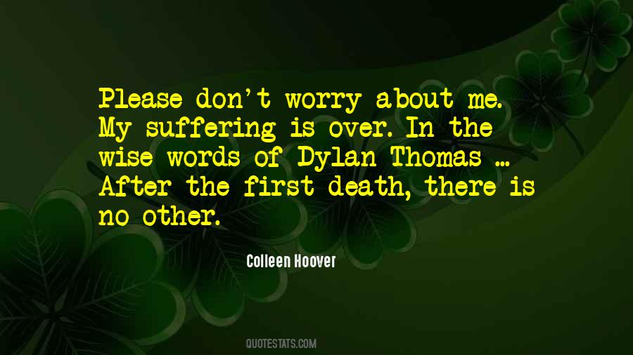 Don't Worry About Me Quotes #785769