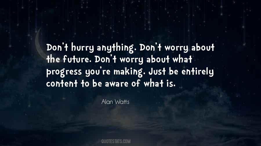 Don't Worry About The Future Quotes #1442411