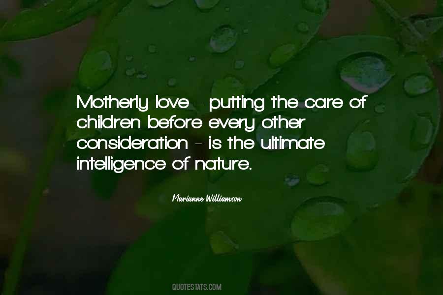 Motherly Care Quotes #282222