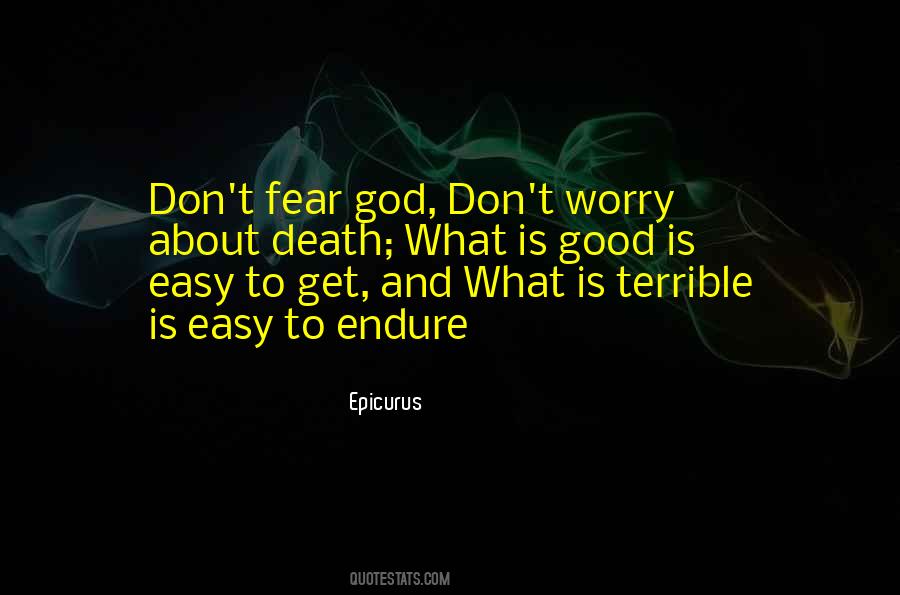 Don't Worry God Quotes #1133348