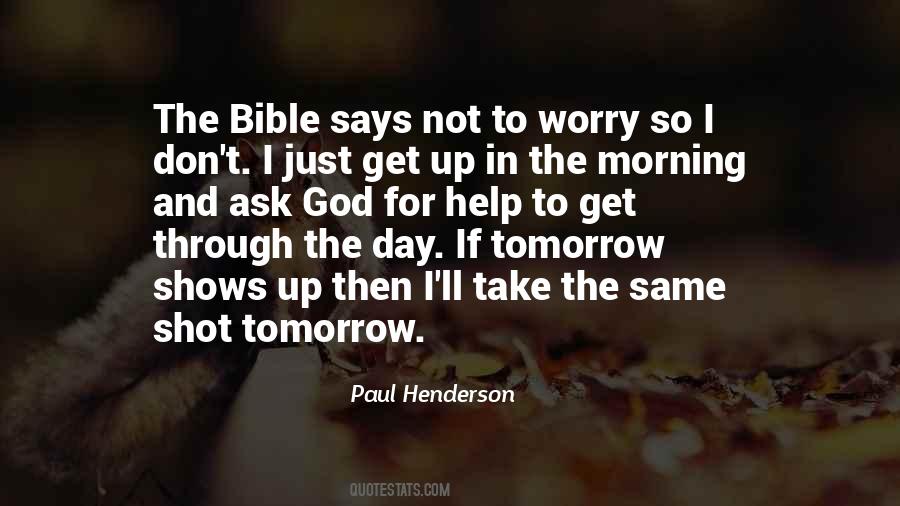 Don't Worry God Quotes #933749