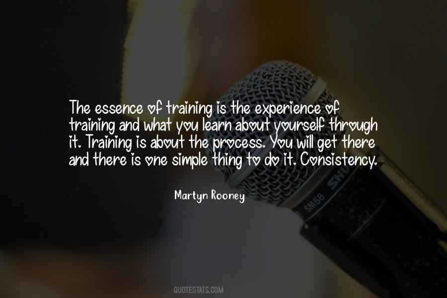 Training Experience Quotes #1512771