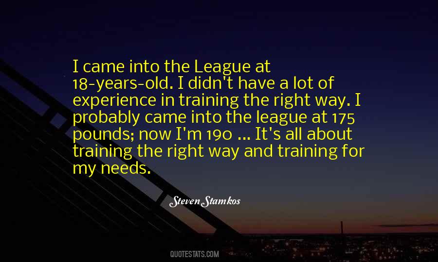 Training Experience Quotes #1667788