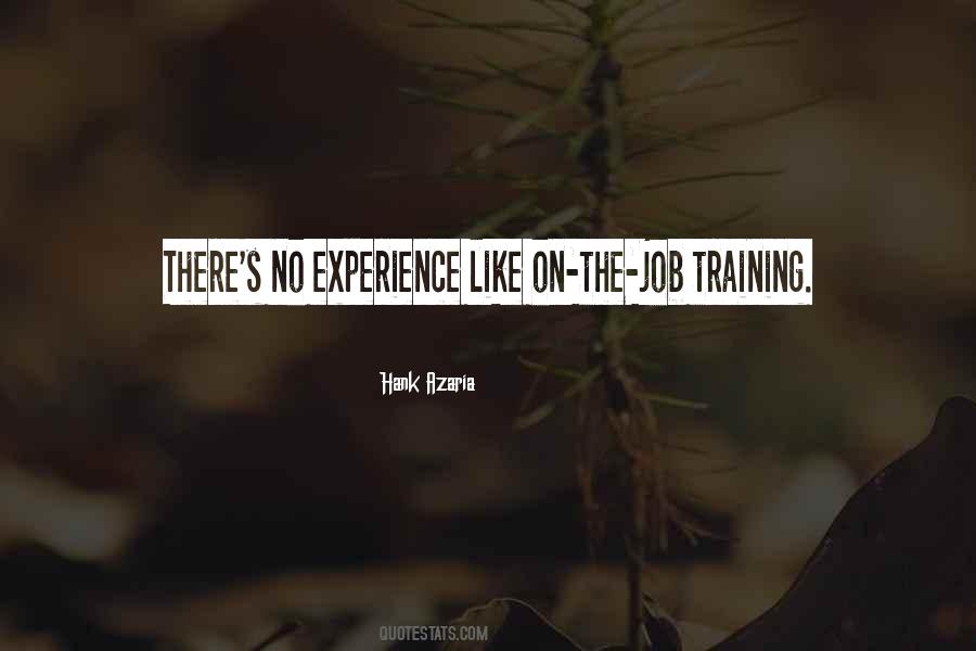 Training Experience Quotes #26785