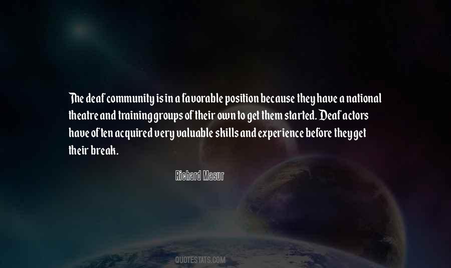 Training Experience Quotes #572235