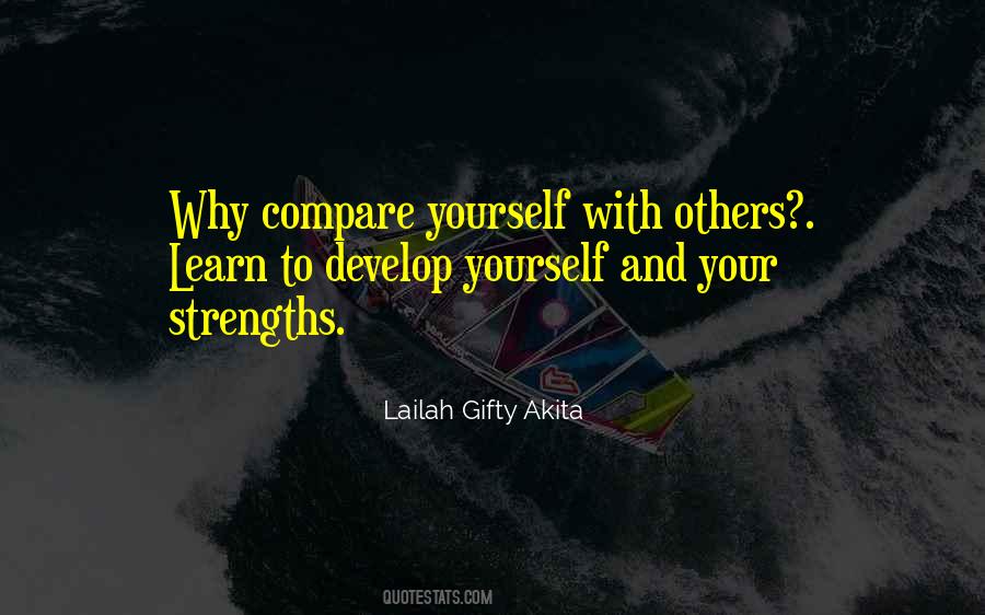 Why Compare Yourself With Others Quotes #335443
