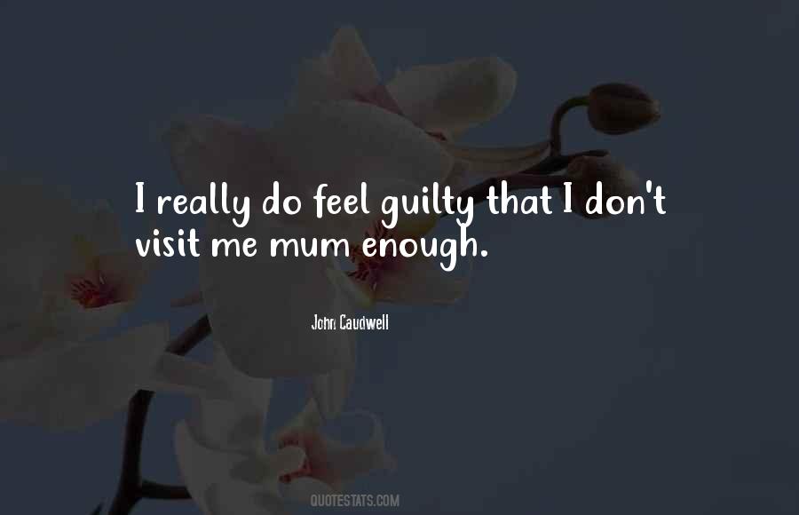 Don't You Feel Guilty Quotes #1072026