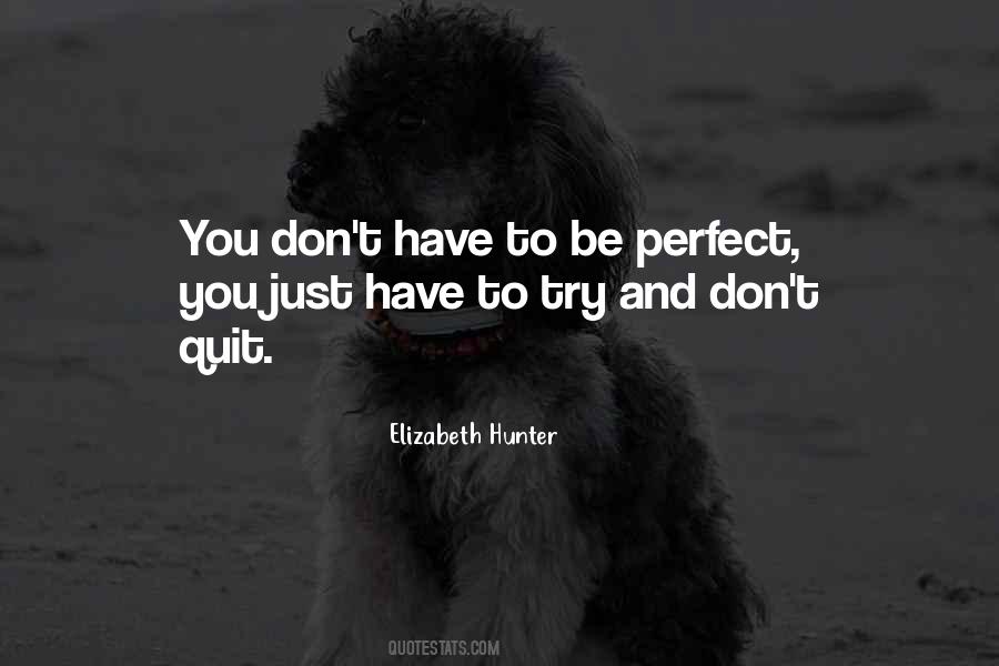 Don't You Quit Quotes #242761