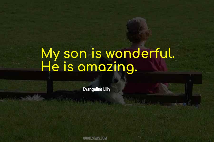 Wonderful Son Quotes #1024901