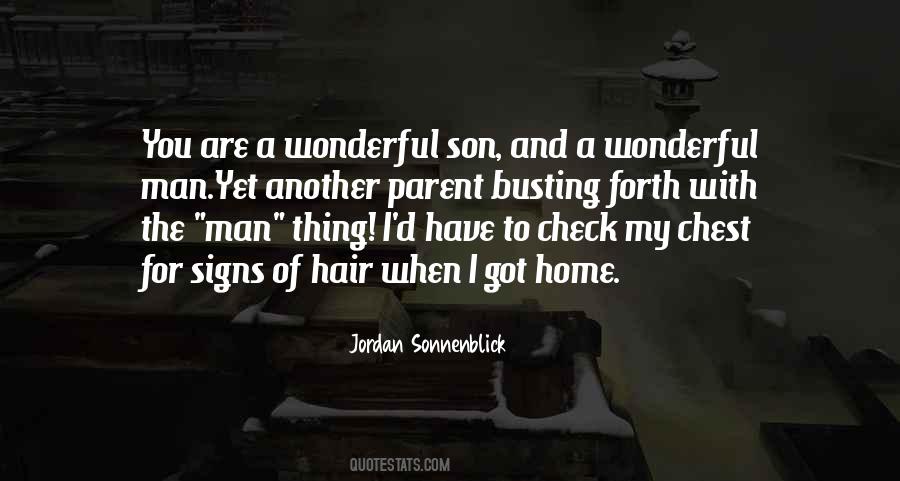 Wonderful Son Quotes #1636896