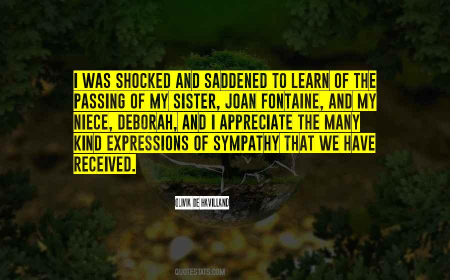 Expression Of Sympathy Quotes #1857840