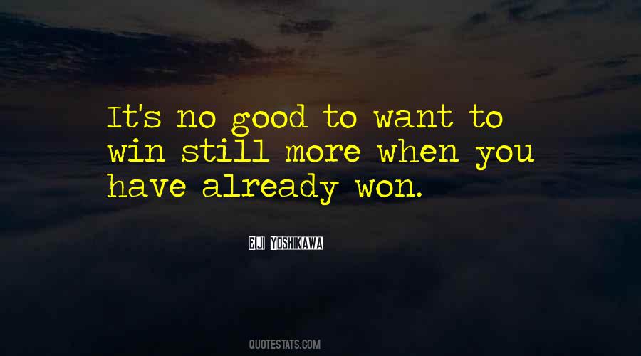 You Already Won Quotes #1215862