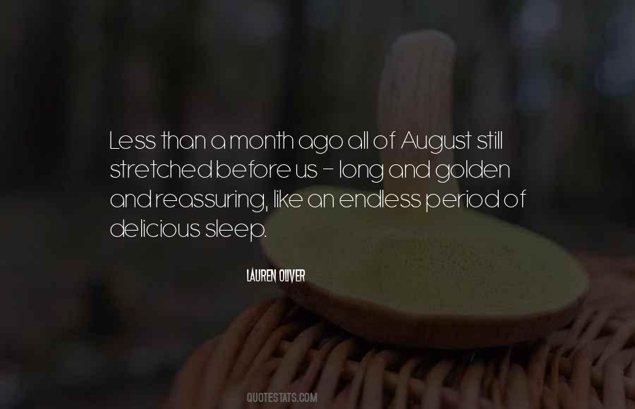 Quotes About The Month Of August #1157338