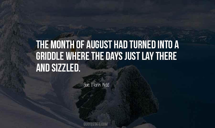 Quotes About The Month Of August #473600