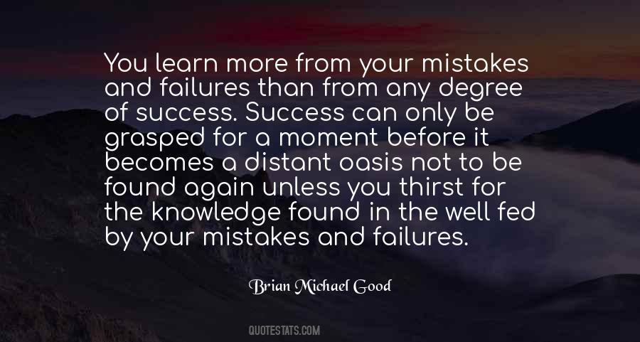 Learn More From Failure Than Success Quotes #661803