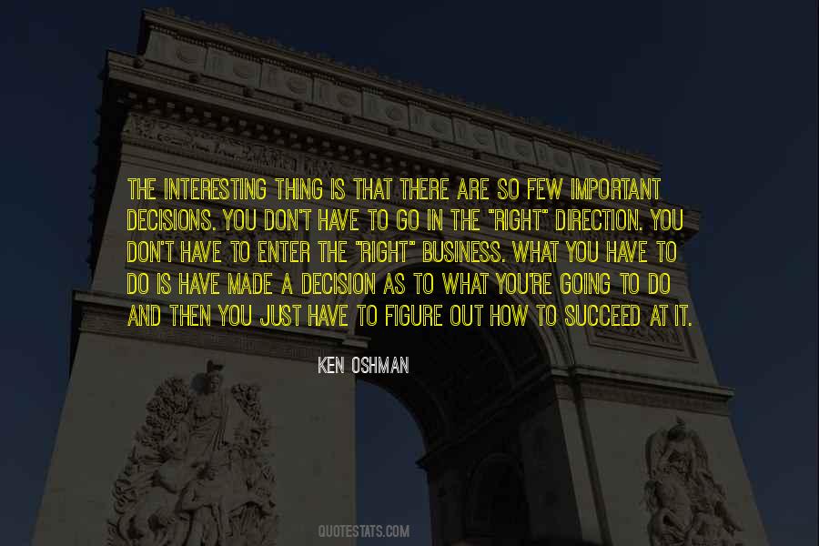 Going The Right Direction Quotes #1406056