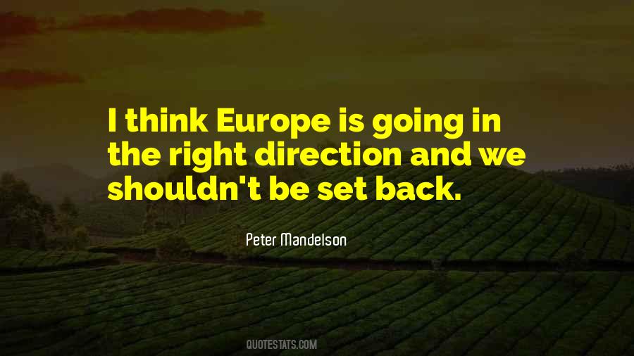 Going The Right Direction Quotes #804634