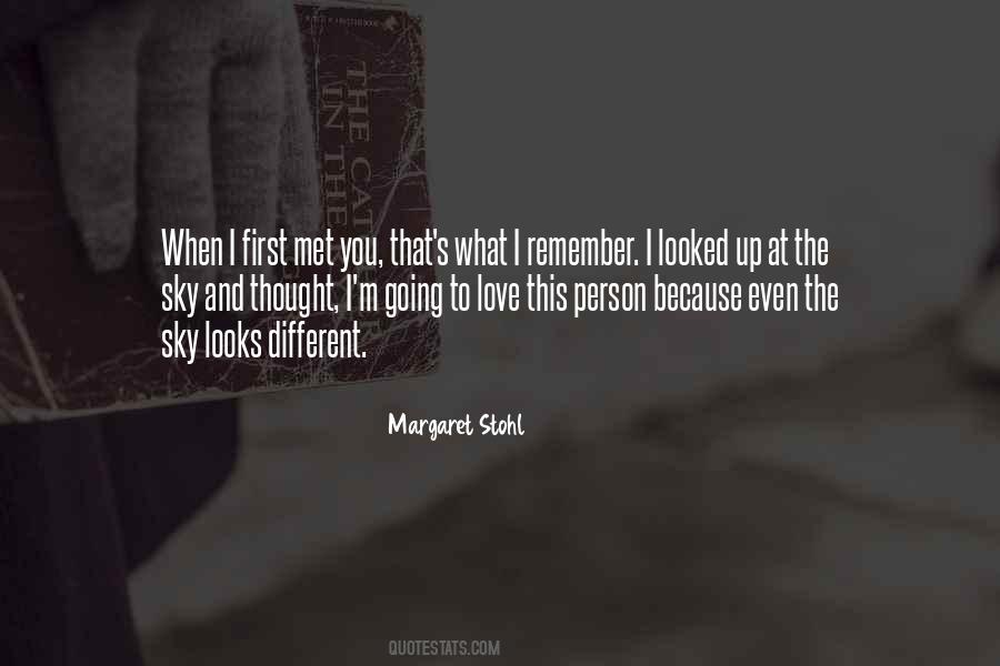 The Person You Thought Quotes #560862