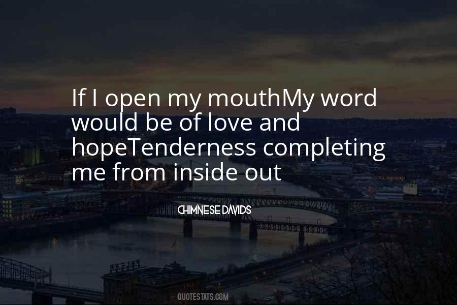Tenderness Love Quotes #1120870